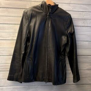 Kenneth Cole 90’s leather jacket fitted soft genuine leather